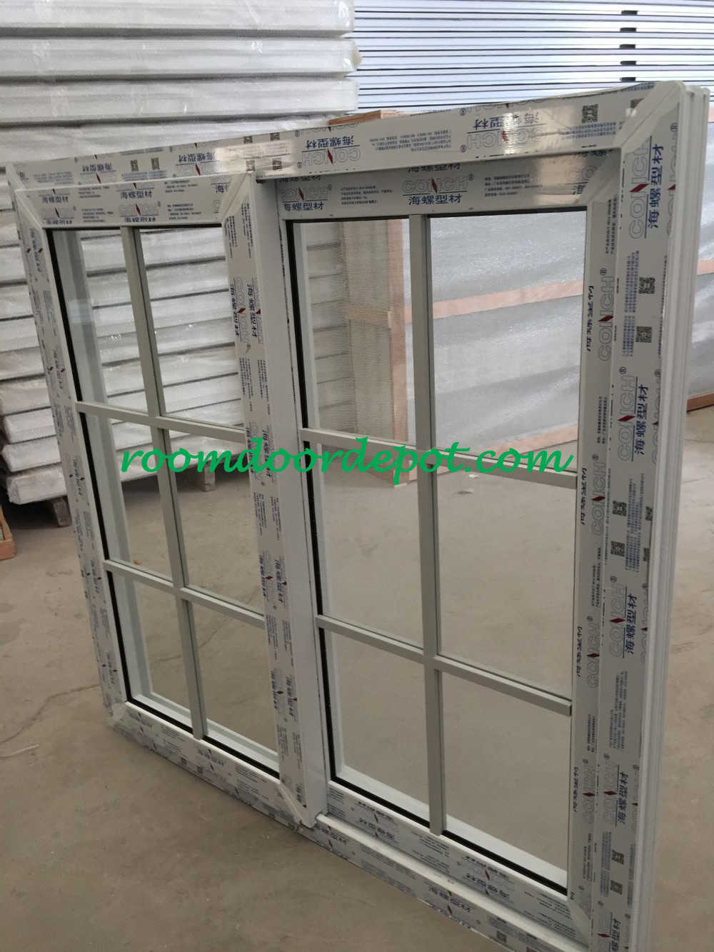 Hot sale upvc slide windows with grill design for south america market