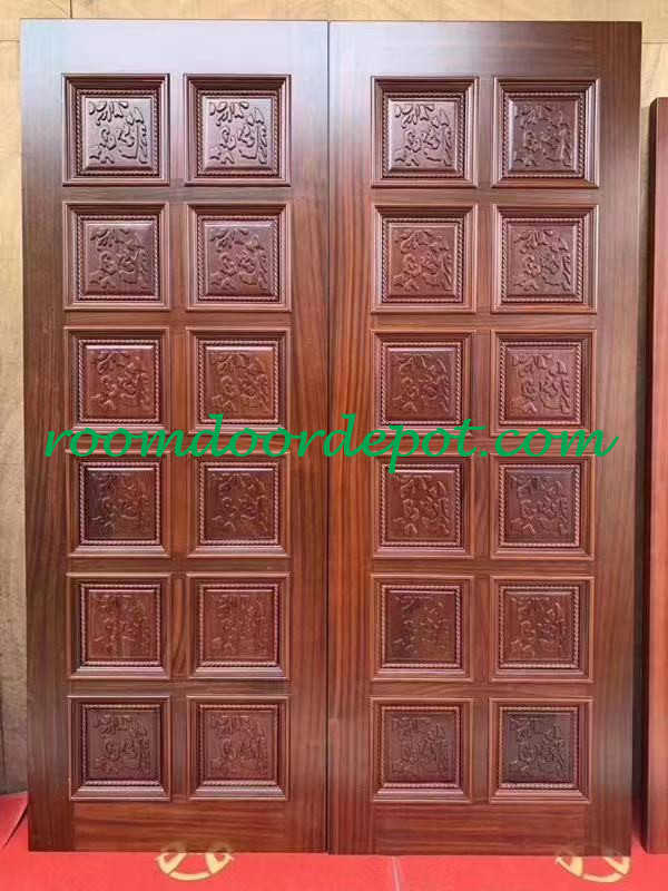 Customized timber front villa entrance doors